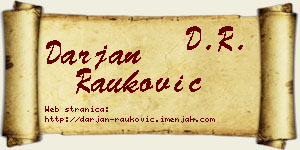 Darjan Rauković vizit kartica